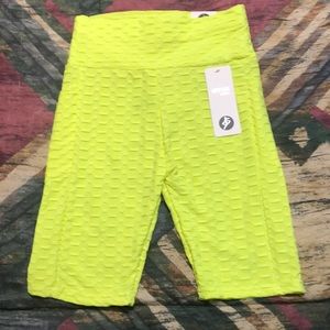 Otos Active “tic toc” bike shorts- neon  Yellow